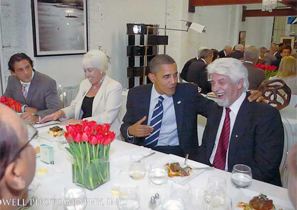 President Barack Obama with Ted Spyropoulos